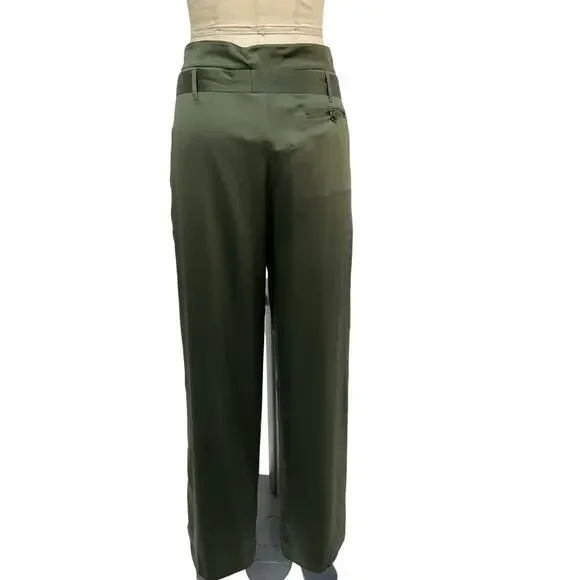 Simkhai Pleated Green Arlet Pants Size 6 - Picture 3 of 5
